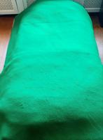 Vintage groene wollen deken van de Hema, Ophalen of Verzenden, Eenpersoons, Groen, Deken of Dekbed