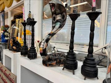 4 stuks grote antieke Franse kandelaren  beschikbaar voor biedingen