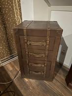 Ladekast met Leatherlook Bekleding, Ophalen, Minder dan 50 cm, Gebruikt, Met lade(s)