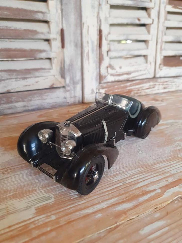 Mercedes SSK Trossi, Zwarte Prins, 1932, Hobby en Vrije tijd, Modelauto's | 1:24, Zo goed als nieuw, Overige merken, Ophalen of Verzenden