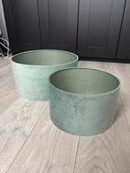 Mintgroene lampenkappen, Huis en Inrichting, Lampen | Lampenkappen, Ophalen, 25 tot 50 cm, Rond, Zo goed als nieuw