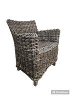 Rotan tuin-bijzetstoel, Huis en Inrichting, Fauteuils, Riet of Rotan, Minder dan 75 cm, Ophalen of Verzenden, Zo goed als nieuw