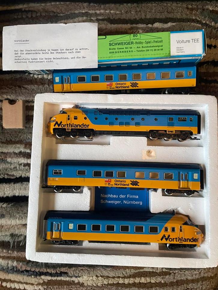 Marklin Northlander Schweiger (met extra tussenwagon), Hobby en Vrije tijd, Modeltreinen | H0, Zo goed als nieuw, Wisselstroom