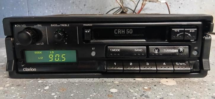 Clarion Radio Cassette Youngtimer Oldtimer Vintage CRH 50, Auto diversen, Autoradio's, Zo goed als nieuw, Ophalen of Verzenden