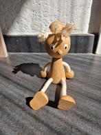 Houten poppetje zitfiguur zit figuur figuurtje popje, Ophalen of Verzenden, Zo goed als nieuw