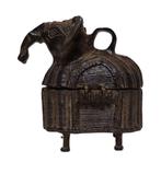 Bronzen olifanten kistje., Antiek en Kunst, Curiosa en Brocante, Ophalen of Verzenden