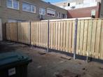 21 planks grenen geimpregneerd schutting hout/beton antracie, Tuin en Terras, Ophalen