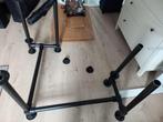 Hoekbureau steigerbuis, Huis en Inrichting, Bureaus, Ophalen, Gebruikt, Bureau