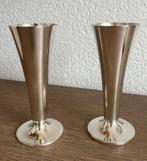 Vintage verzilverde vaasjes, Ophalen of Verzenden, Zilver