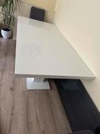 Eettafel Wit, Gebruikt, Vijf personen of meer, 150 tot 200 cm, Rechthoekig