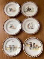 Sarreguemines enfants Richard 4 papbordjes. 1 bordje,1schaal, Ophalen of Verzenden