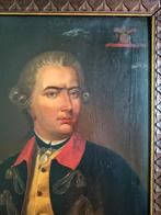 18e eeuws militair portret - fam Van Voorst Van Schadewijk, Antiek en Kunst, Kunst | Schilderijen | Klassiek, Ophalen