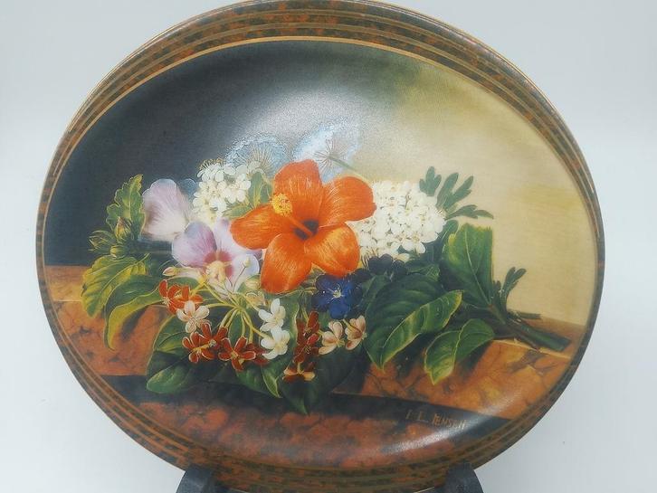 unieke Bradex borden, bloemstillevens van Deense Biedemeier, Antiek en Kunst, Antiek | Porselein, Ophalen of Verzenden