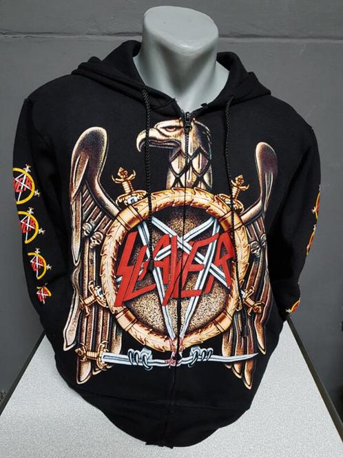 Zwart vest, Slayer, printvest, Kleding | Heren, Truien en Vesten, Nieuw, Overige maten, Zwart, Ophalen of Verzenden