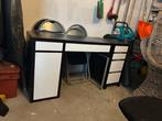 Bureautje zwart met ladenkastje, Ophalen, Gebruikt
