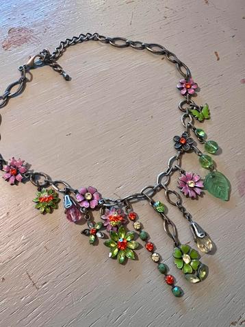 Vintage bohemian strass rhinestones ketting costume jewelry beschikbaar voor biedingen