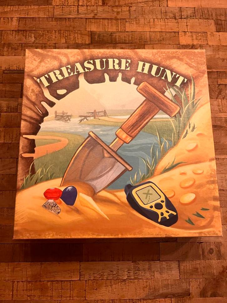 Treasure Hunt - Het Geocaching Bordspel, Hobby en Vrije tijd, Gezelschapsspellen | Bordspellen, Zo goed als nieuw, Reisspel, Ophalen of Verzenden