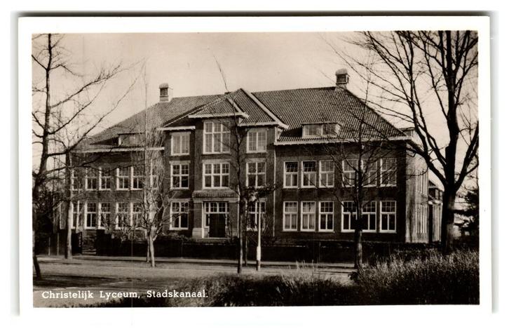 Stadskanaal, Christelijk Lyceum, Verzamelen, Ansichtkaarten | Nederland, Ongelopen, Groningen, 1940 tot 1960, Verzenden