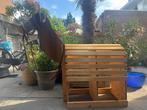 Houten speelpaard met zadel, beugels, teugels en hoofdstel, Kinderen en Baby's, Speelgoed | Houten speelgoed, Verzenden, Gebruikt