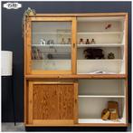 Vintage schoolkast Kast Buffetkast Winkelkast Vitrinekast, Ophalen, Gebruikt, 100 tot 150 cm, Nb