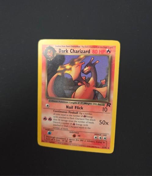 Dark Charizard 21/82 Pokemon Team Rocket rare, Hobby en Vrije tijd, Verzamelkaartspellen | Pokémon, Zo goed als nieuw, Booster
