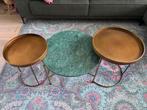 Salontafel set van 3, Huis en Inrichting, Tafels | Salontafels, Ophalen, 50 tot 100 cm, Rond, 50 tot 100 cm