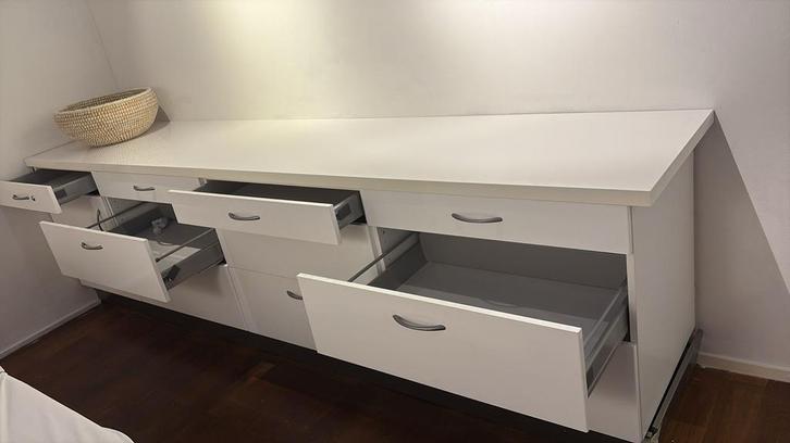 2 stuks Moderne Dressoir met Lades 2stuks voor €125!, Huis en Inrichting, Kasten | Dressoirs, Zo goed als nieuw, 150 tot 200 cm