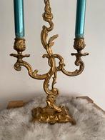 Een prachtige antieke rococo - stijl kandelaar, Ophalen of Verzenden, Koper of Brons