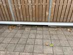 Elektrische zonnescherm. 5 meter breed. Kleur geel., Tuin en Terras, Zonneschermen, Ophalen of Verzenden, Zo goed als nieuw, Knikarmscherm
