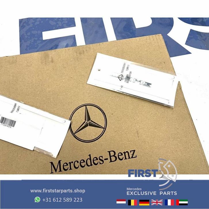 AMG LOGO MIDDENCONSOLE EMBLEEM ASBAK BADGE Mercedes A C CLA, Auto-onderdelen, Carrosserie en Plaatwerk, Mercedes-Benz, Gebruikt