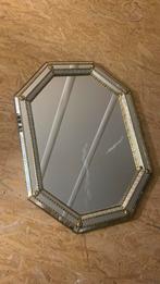 Vintage trapezium spiegel deknudt, Antiek en Kunst, Ophalen, Rechthoekig