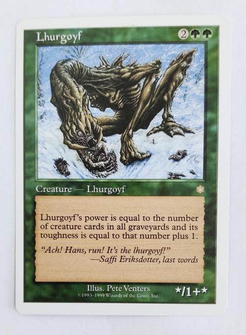 Lhurgoyf Battle Royale MTG Near Mint, Hobby en Vrije tijd, Verzamelkaartspellen | Magic the Gathering, Zo goed als nieuw, Losse kaart