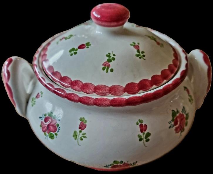 VINTAGE OOSTENRIJKSE DEKSELPOT,HAND GEMAAKT,GEMERKT, Antiek en Kunst, Antiek | Schalen, Ophalen of Verzenden