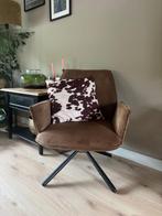 Stoel bruin velvet stof, Ophalen, Bruin, Zo goed als nieuw, Eén