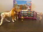 Schleich set met sprong, Ophalen of Verzenden, Zo goed als nieuw, Paard