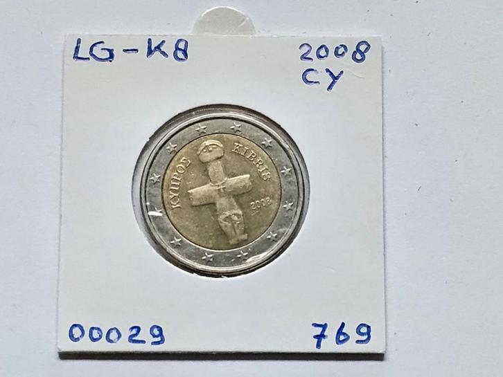 2-euromunt Cyprus (CY) 2008 Koers LG-K8, Postzegels en Munten, Munten | Europa | Euromunten, Losse munt, 2 euro, Cyprus, Ophalen of Verzenden