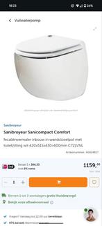Sanibroyeur Sanicompact Comfort, Doe-het-zelf en Verbouw, Sanitair, Ophalen, Nieuw, Toilet