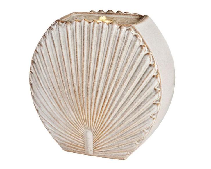 Waterornament NIEUW Lumineo LED Schelp Keramiek, Tuin en Terras, Waterpartijen en Fonteinen, Nieuw, Waterornament, Overige materialen