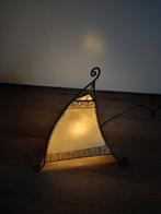 2 Marokkaanse leren lampen, Huis en Inrichting, Ophalen, Gebruikt, Metaal, Minder dan 100 cm