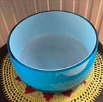 Blauwe Glazen Schaal - Nieuwstaat!, Huis en Inrichting, Schaal, Rond, Ophalen of Verzenden, Glas