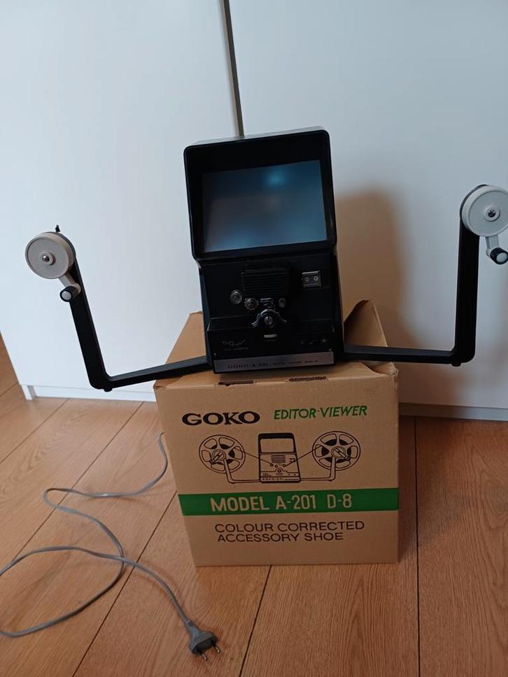 Goko Editor-Viewer A-201 D-8 Filmmontage Apparaat, Verzamelen, Fotografica en Filmapparatuur, Ophalen of Verzenden