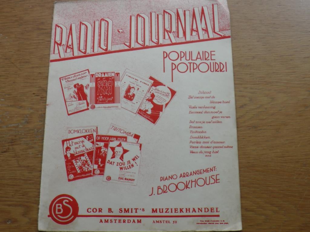RADIO-JOURNAAL - POTPOURRI, Ophalen of Verzenden, Gebruikt, Artiest of Componist, Populair