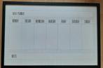 Weekplanner, 60x40 cm, magnetisch, stiften, Ophalen of Verzenden, Gebruikt, Magneetbord