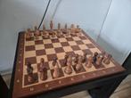 Houten schaakbord inclusief stukken, compleet, Hobby en Vrije tijd, Ophalen