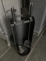 2 delig haardstel, Ophalen of Verzenden, Gebruikt, Vrijstaande haard, Houthaard