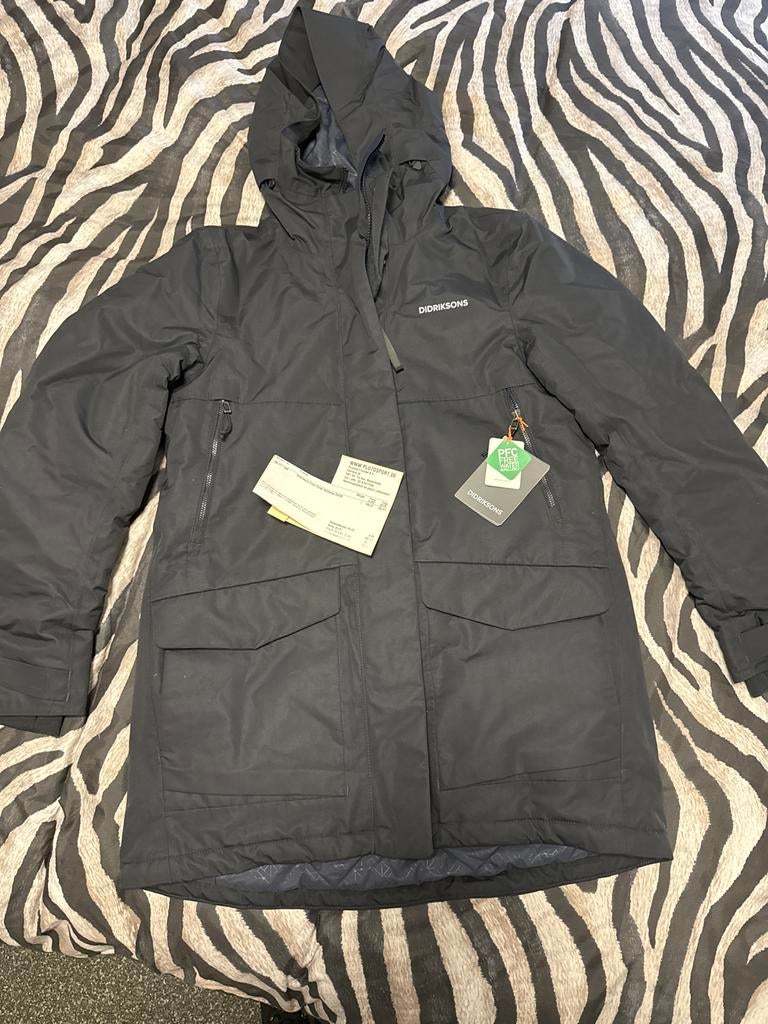 Didriksons Jas - Zwart - Maat M 38, Ophalen of Verzenden, Nieuw, Maat 38/40 (M), Zwart