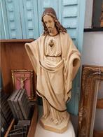 Mooi groot beeld van Jezus in rustige kleuren, Antiek en Kunst, Antiek | Religie, Ophalen