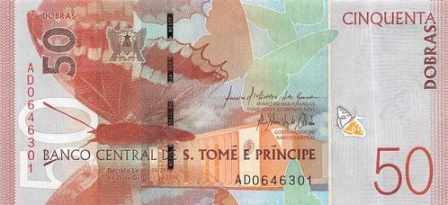 St. Thomas en Prince 50 Dobras 2016 Unc, Banknote24, Postzegels en Munten, Bankbiljetten | Afrika, Los biljet, Overige landen