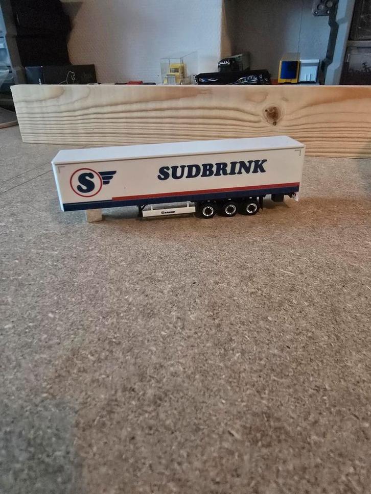 1015 sudbrink oplegger lees advertentie, Hobby en Vrije tijd, Modelauto's | 1:87, Nieuw, Bus of Vrachtwagen, Herpa, Ophalen of Verzenden