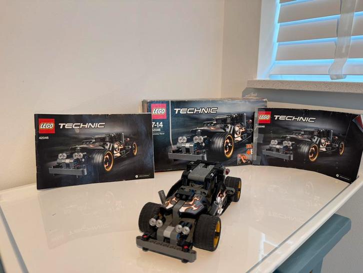 Lego Technic 42046 Getaway Racer Pull Back, Kinderen en Baby's, Speelgoed | Duplo en Lego, Gebruikt, Lego, Complete set, Ophalen of Verzenden